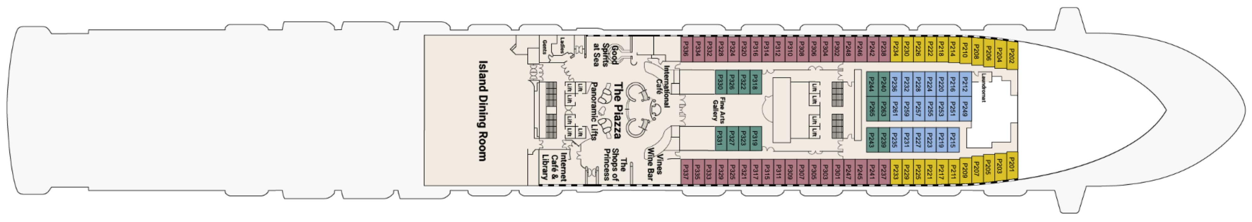 Princess Cruises Deck 5 Caribbean Princess.png